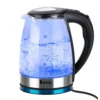 Electric Glass Kettle Blue