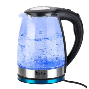 Electric Glass Kettle Blue