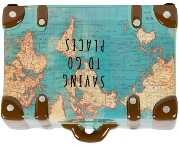 Vintage Map Money Bank