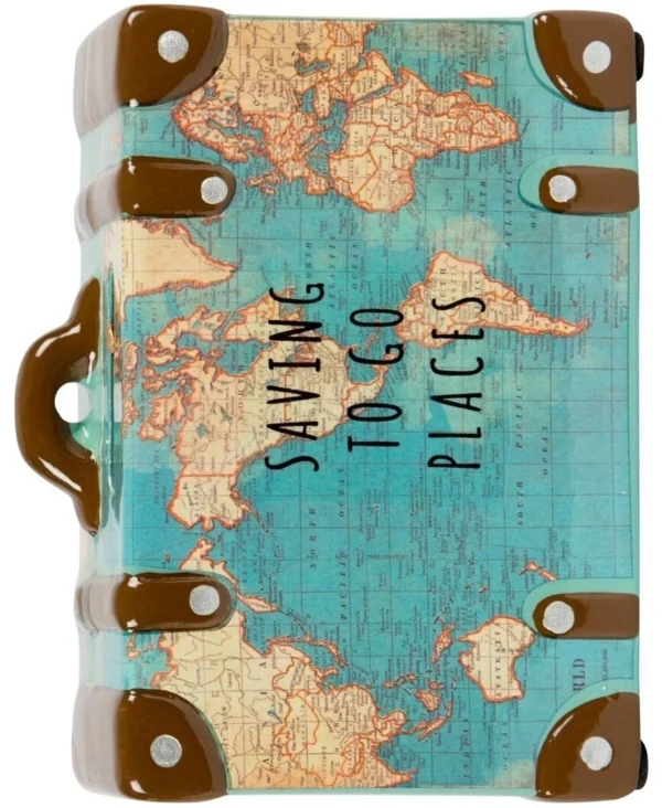 Vintage Map Money Bank