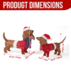 Set of 2 Lighted Dachshund Dogs | 115 LED Christmas Outdoor/Indoor Decor