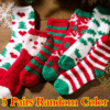 5 Pairs Ladies Fluffy Christmas Socks | Cozy Winter Gift Set