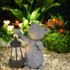 Cat Statue Solar Ornament | Waterproof Garden Figurine Decor