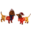 Set of 2 Lighted Dachshund Dogs | 115 LED Christmas Outdoor/Indoor Decor