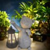 Cat Statue Solar Ornament | Waterproof Garden Figurine Decor