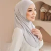 Pull on Instant Hijab Cotton Yusra Amira Plain