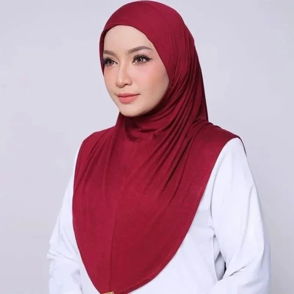 Pull on Instant Hijab Cotton Yusra Amira Plain