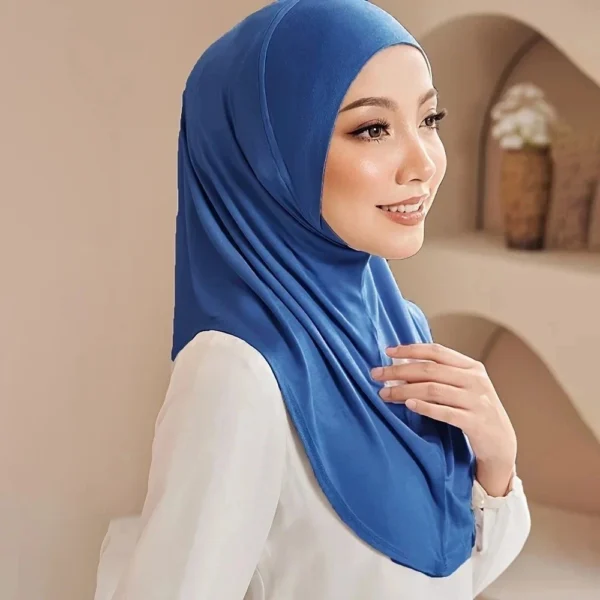 Pull on Instant Hijab Cotton Yusra Amira Plain