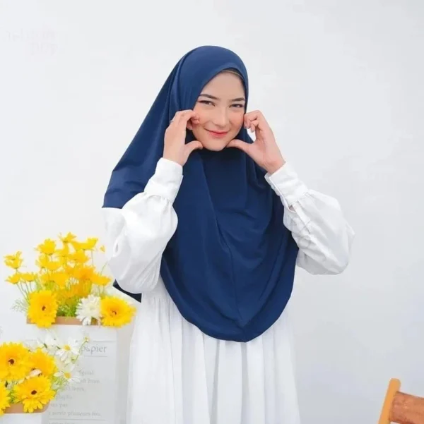 Pull on Instant Hijab Cotton Yusra Amira Plain