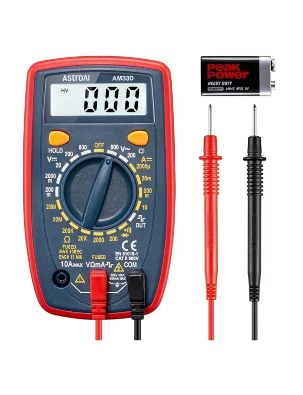 AstroAI Digital Multimeter Voltmeter Ohmmeter Ammeter