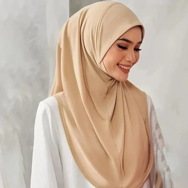 Pull on Instant Hijab Cotton Yusra Amira Plain