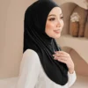 Pull on Instant Hijab Cotton Yusra Amira Plain