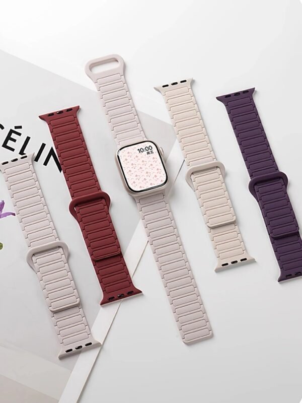 Magnetic Silicone Apple Watch Strap